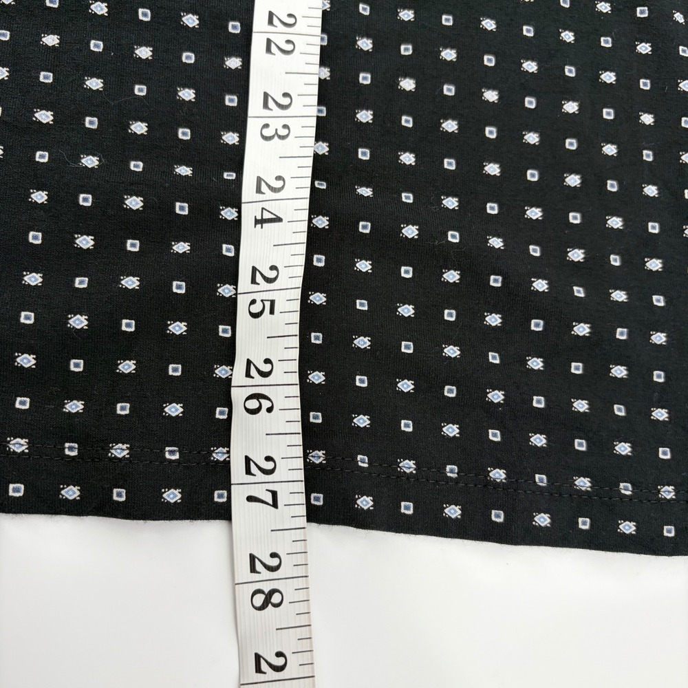 J. Jill Wearever Black Geometric Diamond Print 3/4 Sleeve Boat Neck Top 4X Plus‎ - Picture 7 of 7